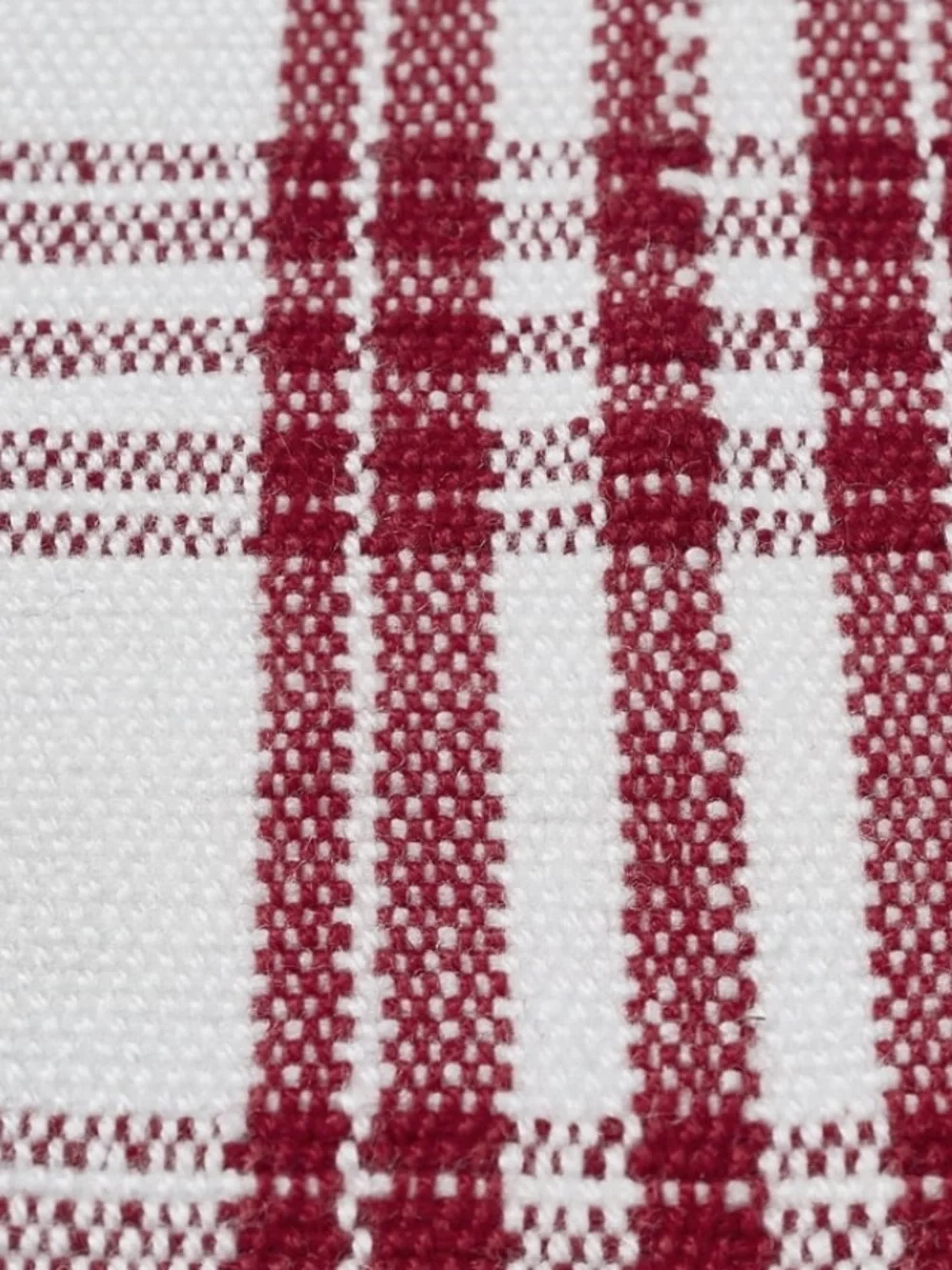 My Texas House Indoor/ Outdoor Plaid Accent Rug, Red & White, 24